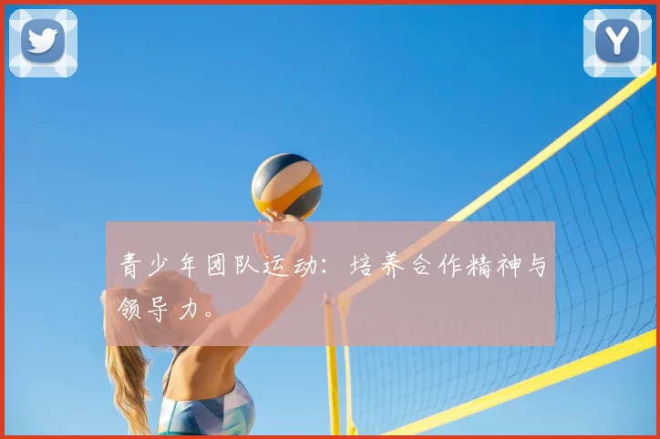 青少年团队运动：培养合作精神与领导力。